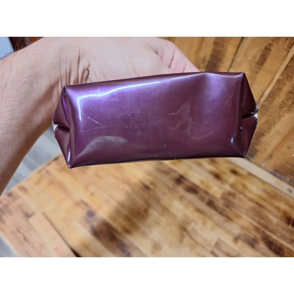 Estée‎ Lauder Purple Tan Zipper Makeup Cosmetic Travel Bag